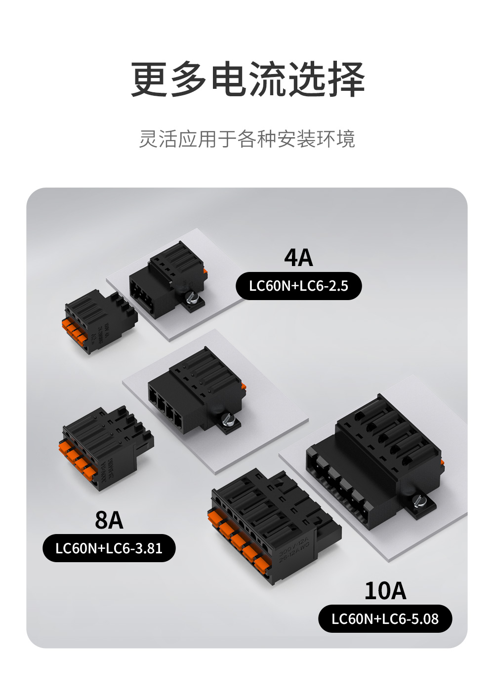 LC60N-3.81面板固定插拔式接线端子