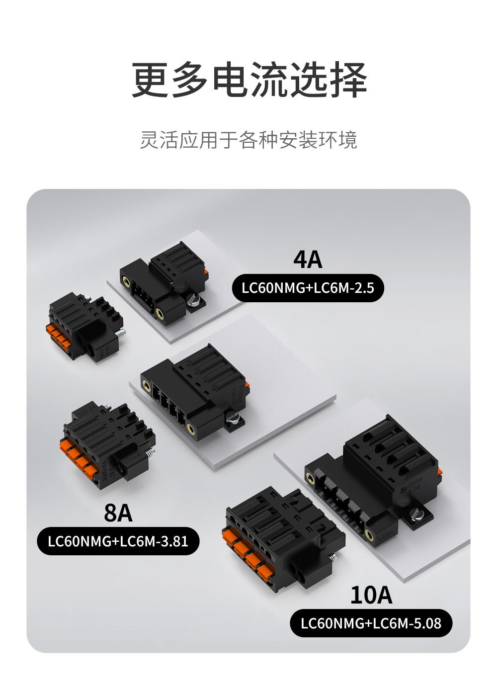 LC60NMG-3.81面板固定式插拔端子