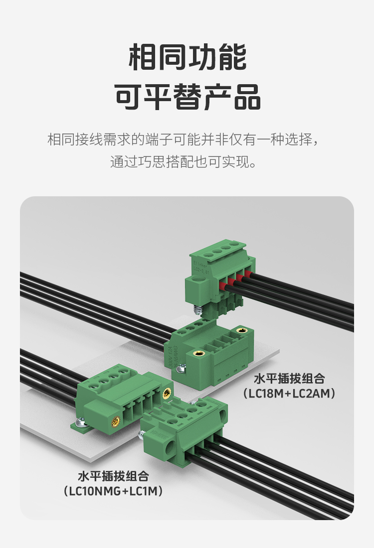 LC18M-3.81面板固定式插拔端子