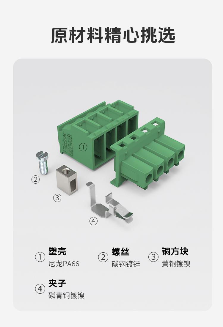 LC2B-3.81/LC2B-3.5插拔式接线端子