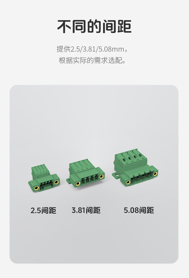 LC60NMG-3.81面板固定法兰款直插式接线端子