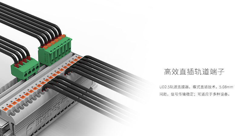 直插式接线端子 轨道安装