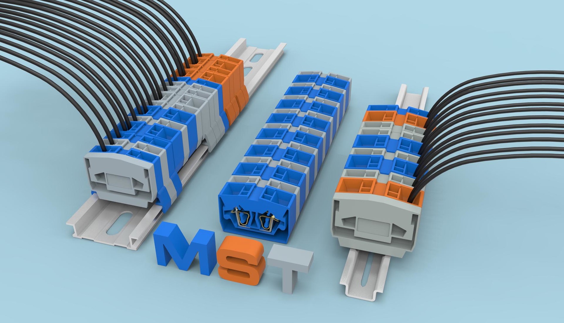 防爆接线端子MST轨道式接线端子 无轨式接线端子